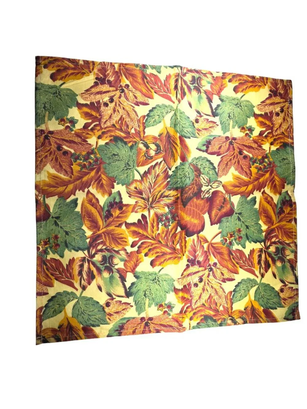 Napkins set of seven Autumn Leaf Pattern Thanksgiving table linens holiday fall
